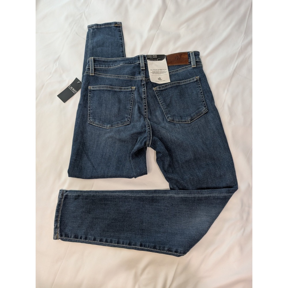 Lauren Ralph Lauren Jeans Women 4 27 High Rise Skinny Ankle Stretch NWT